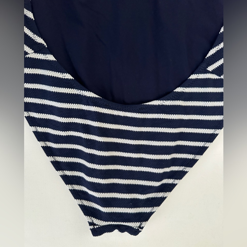 Zara swimsuit for women, striped one piece swim suit Straight neck | Sizes S. - Picture 4 of 6